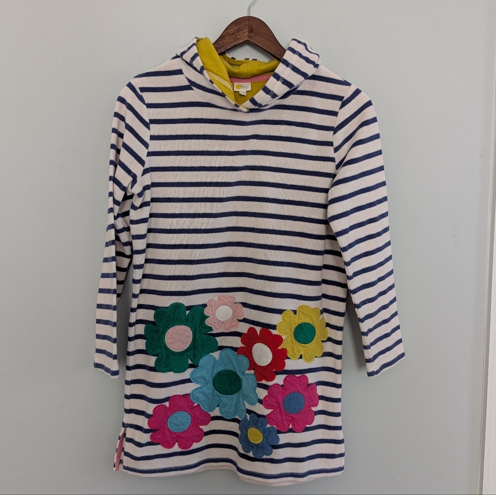 Girls Mini Boden Terrycloth Rainbow Sunflower Coverup Dress 11-12 Years